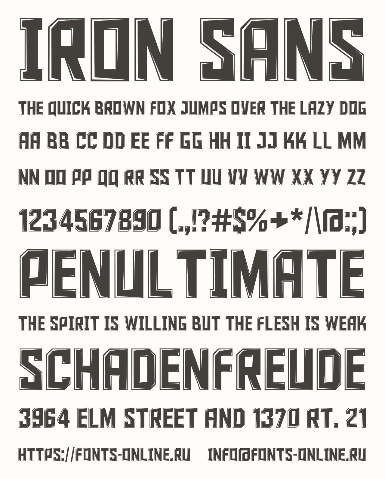 Iron Sans Free Font Download